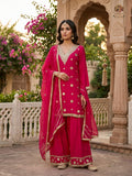 Farshi Salwar Suit -Rani Pink