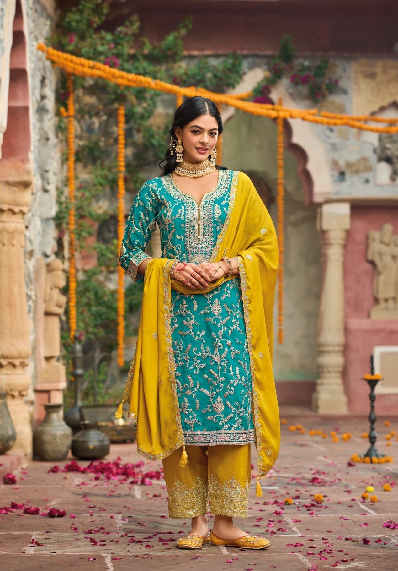 💫 Regal Radiance Party Wear Kurta Set