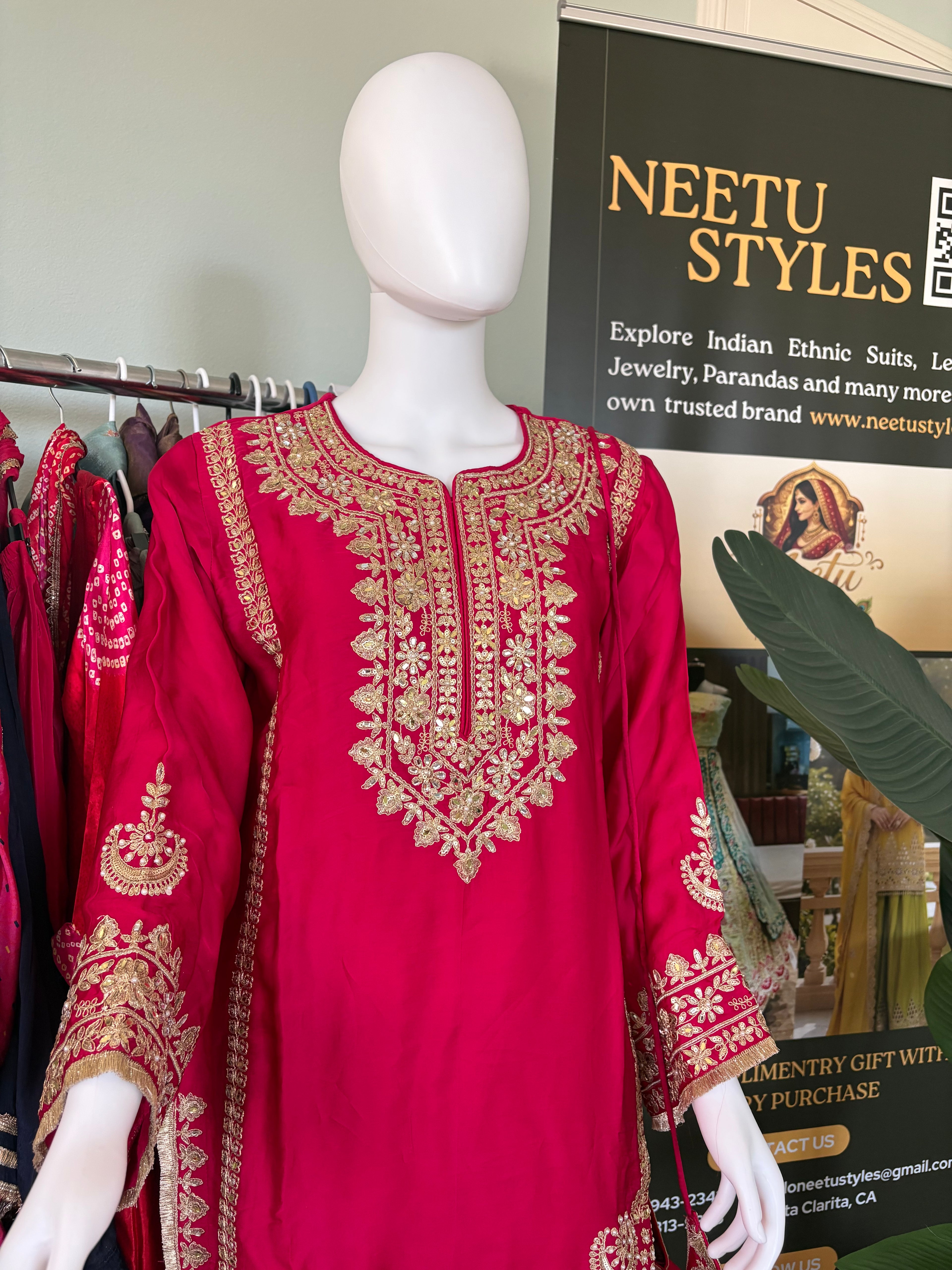 Stunning Festive wear Farshi Salwar Kurta Set