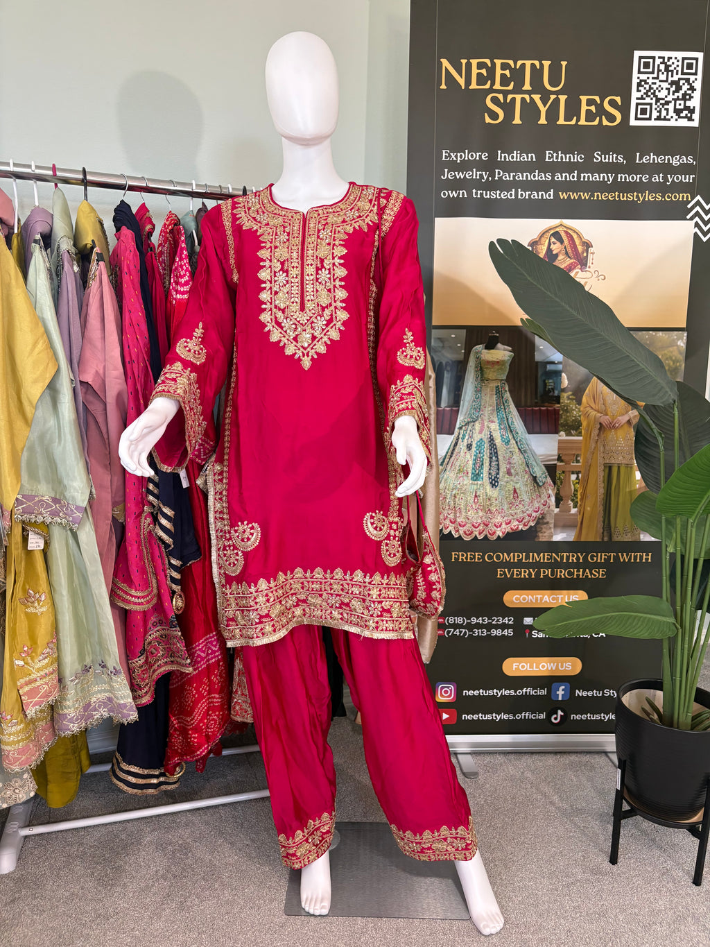 Stunning Festive wear Farshi Salwar Kurta Set