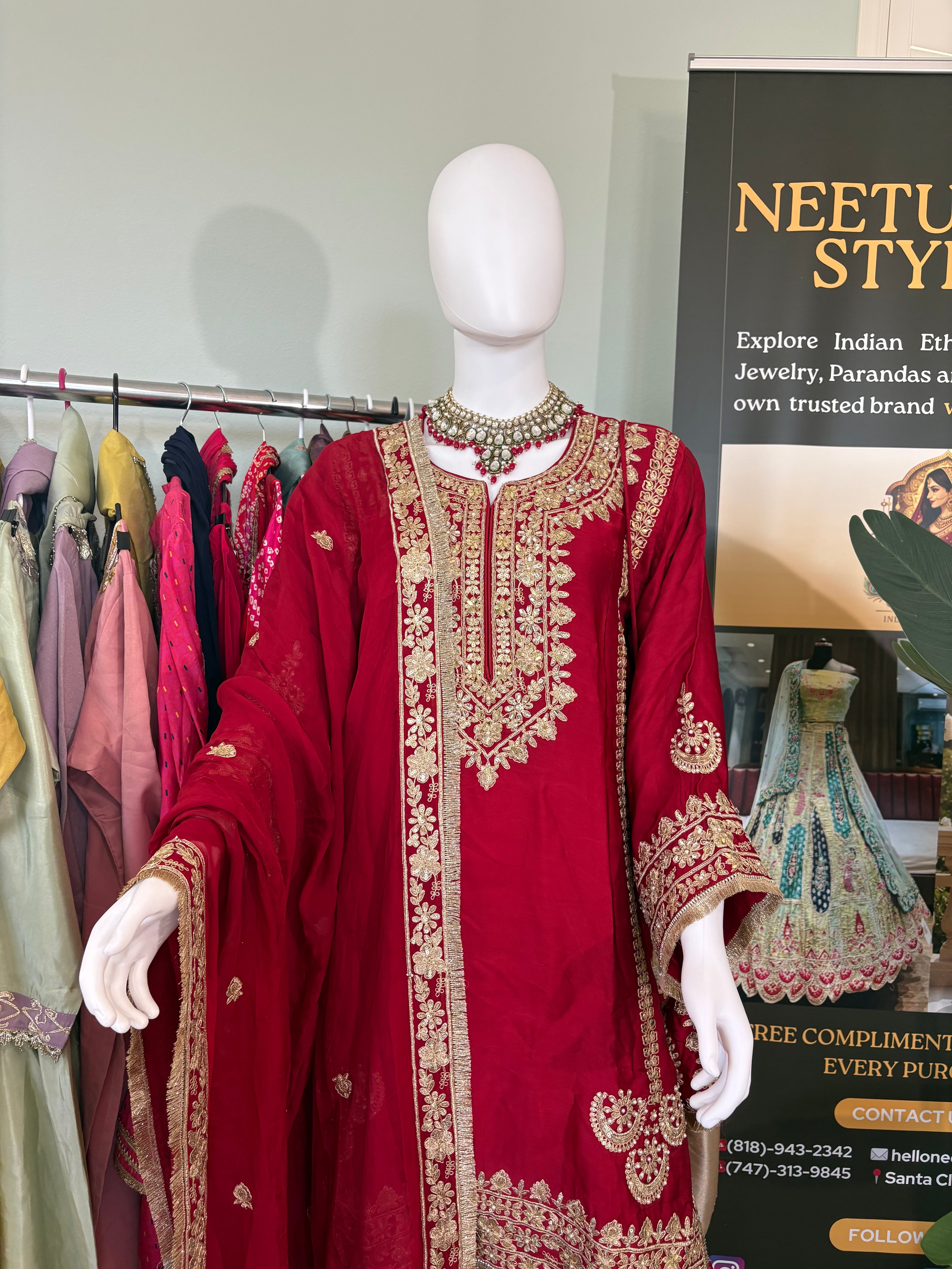 Stunning Festive wear Farshi Salwar Kurta Set
