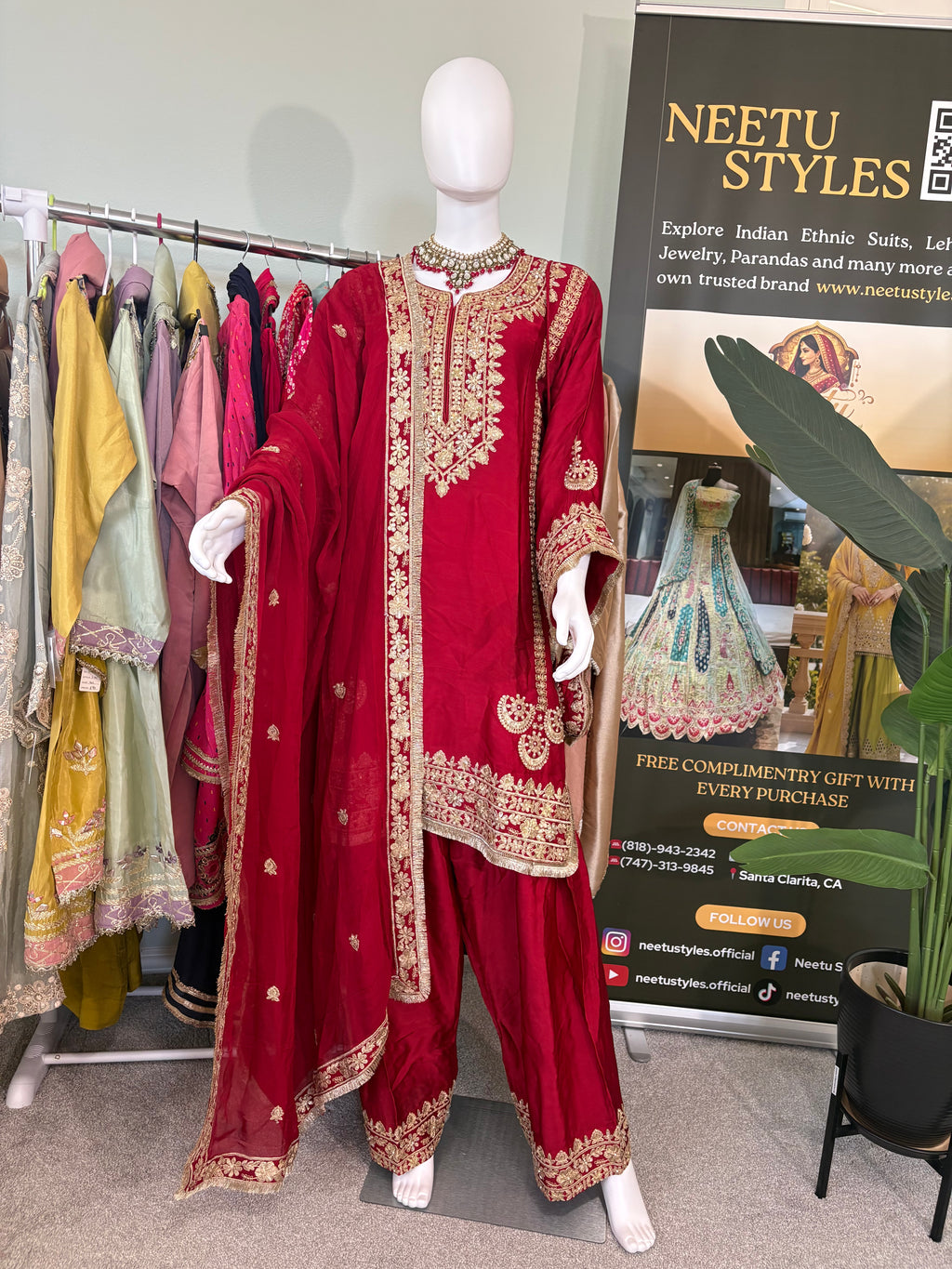 Stunning Festive wear Farshi Salwar Kurta Set