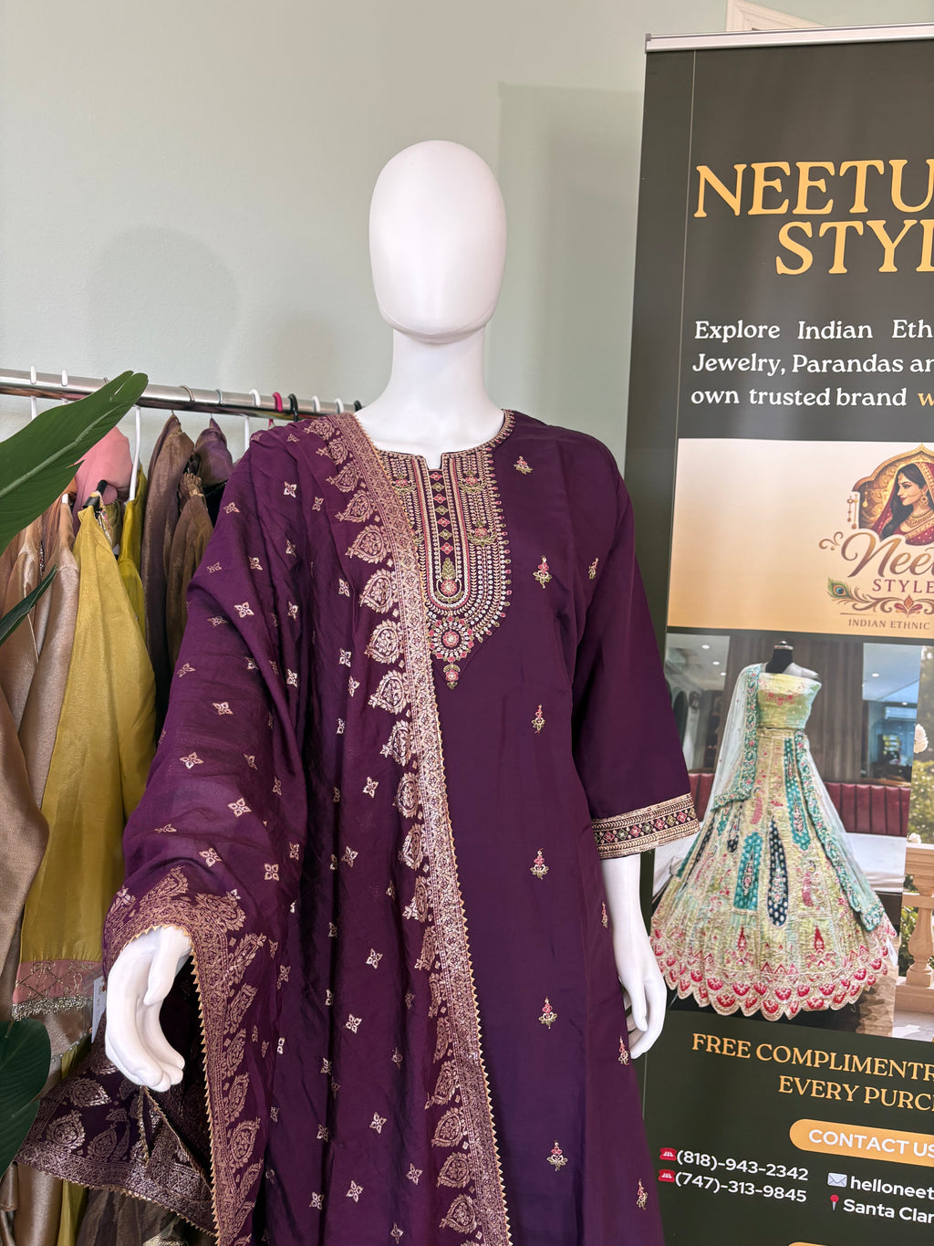 Dola Silk Festive Wear Embroidered Kurta Set