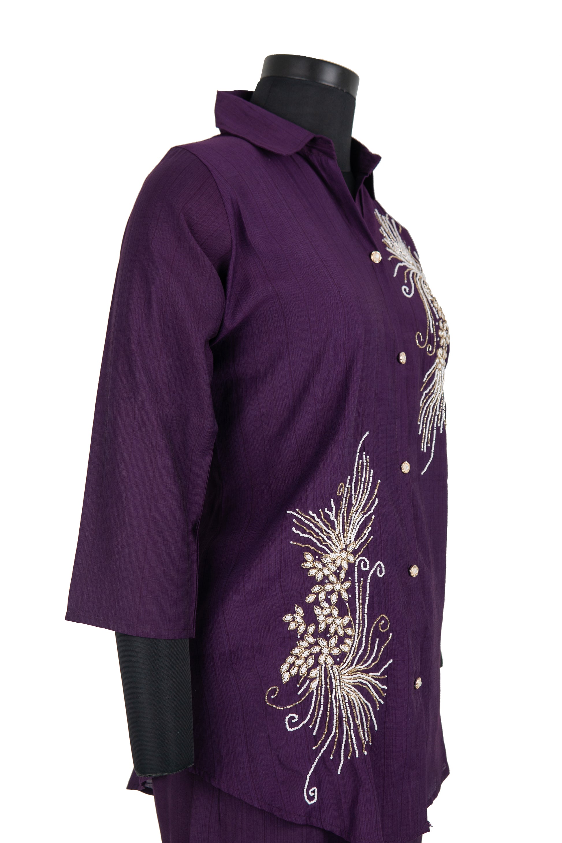 Deep Purple Vatican Fabric Cord-Set