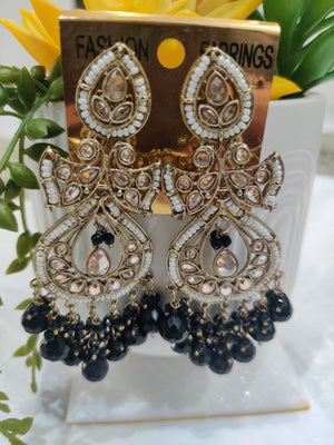 Handcrafted Statement Earrings – Available in Multi & Black