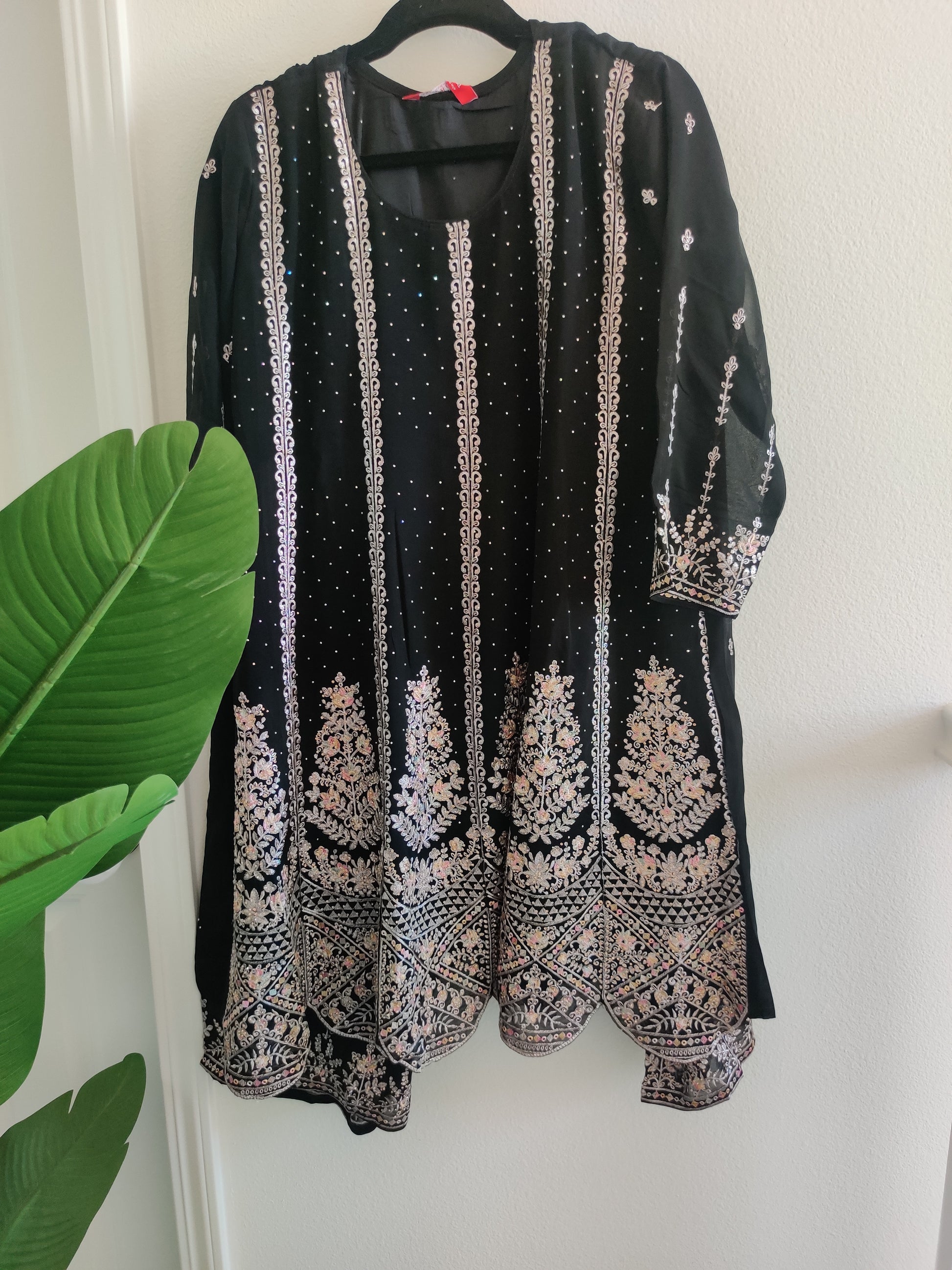 Midnight Elegance – Embroidered Suit