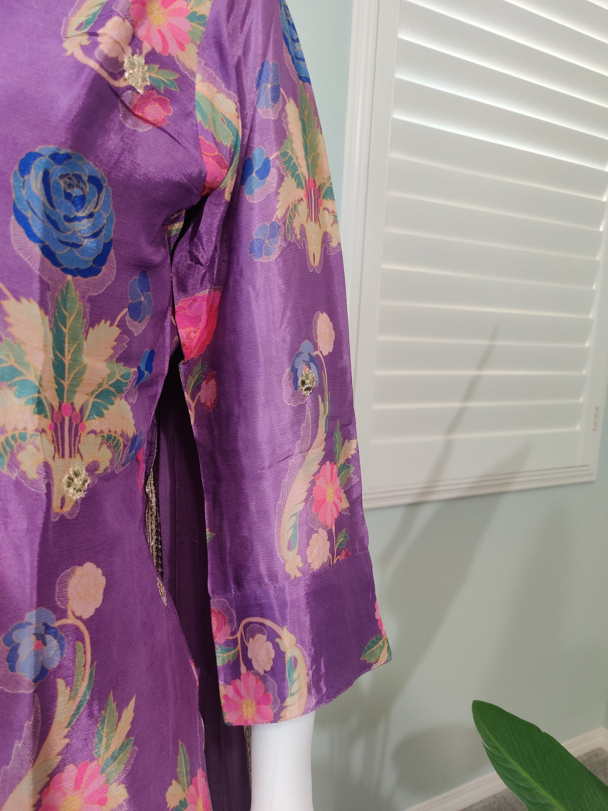 Festive Wear Stunning Purple Plazzo set