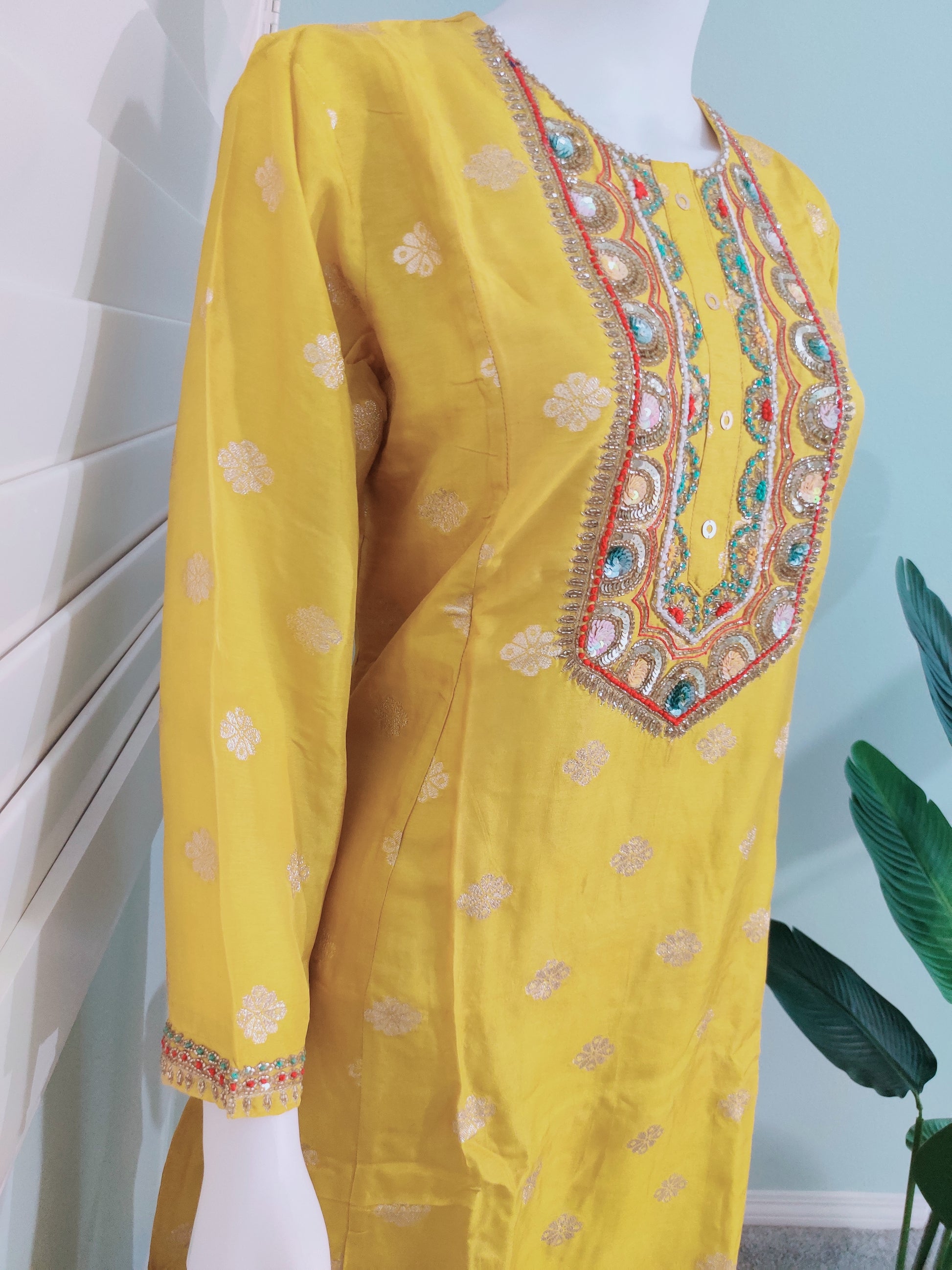 A-Line Festive Wear Kurta Set