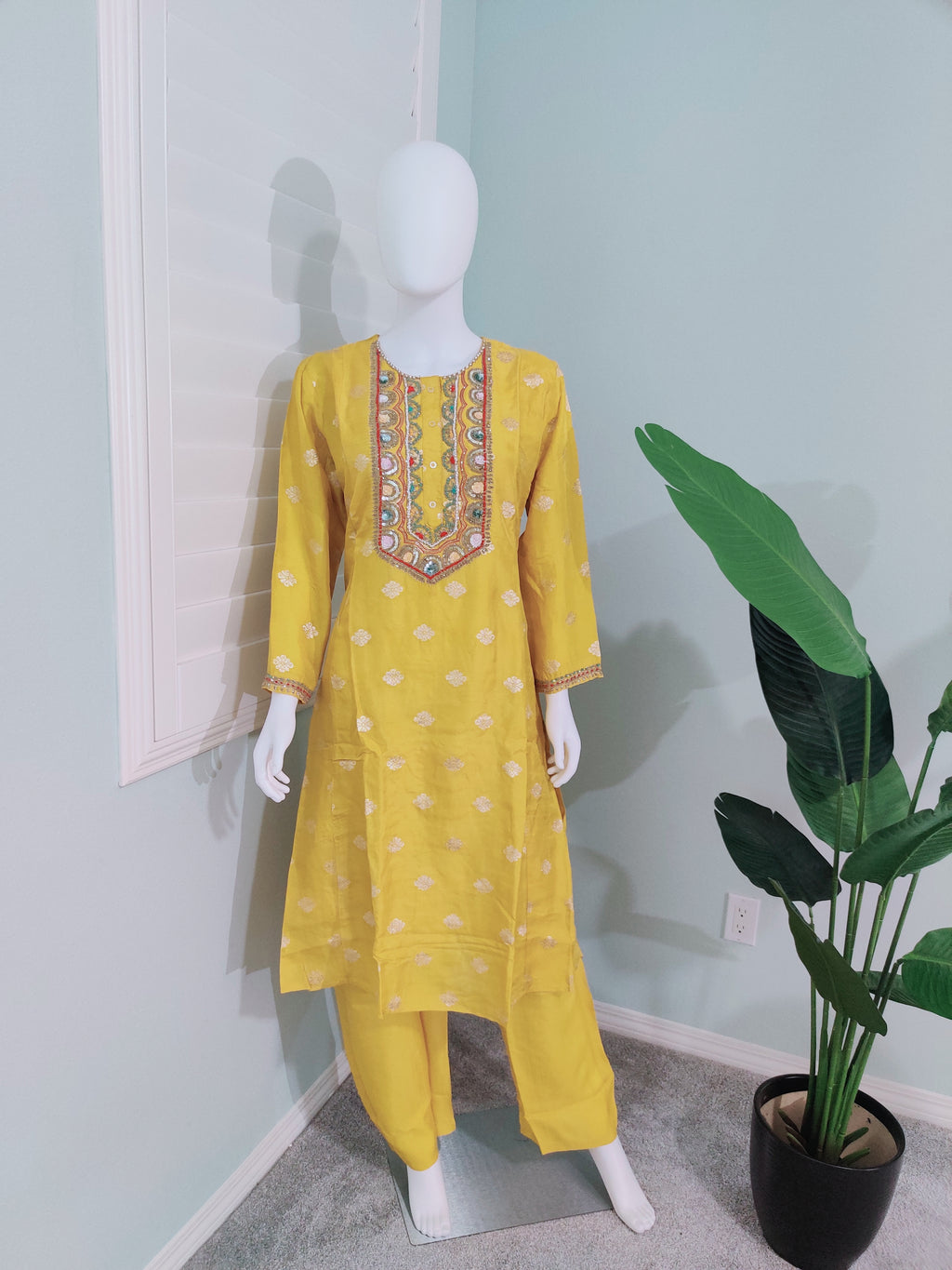 A-Line Festive Wear Kurta Set