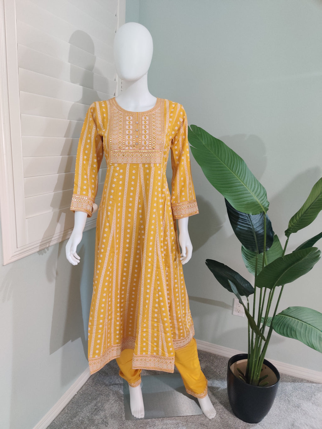 Sunlit Cotton Anarkali Kurta Set