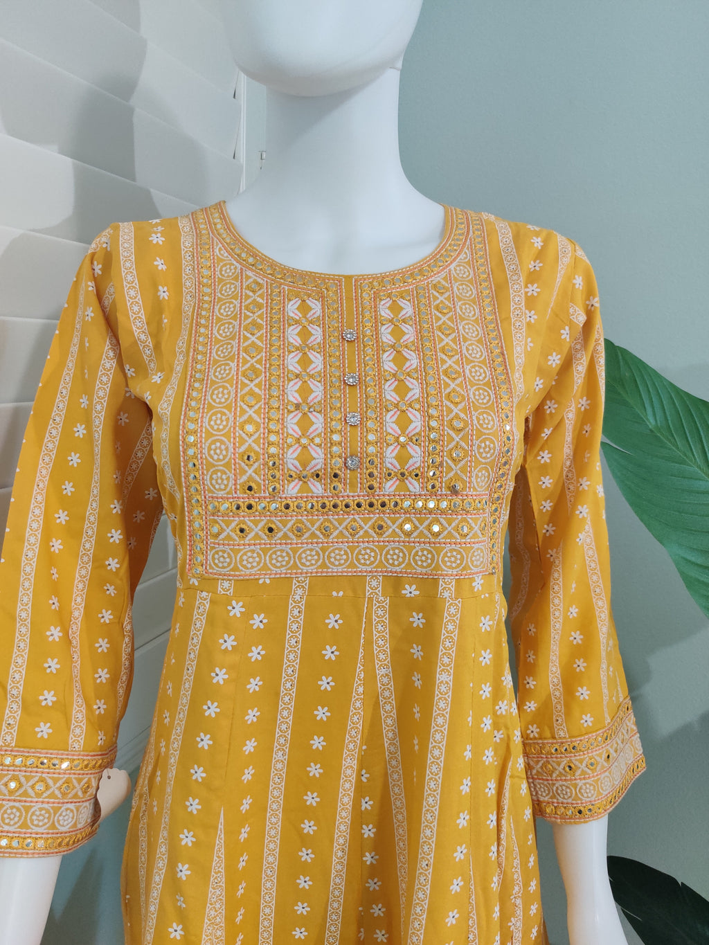 Sunlit Cotton Anarkali Kurta Set