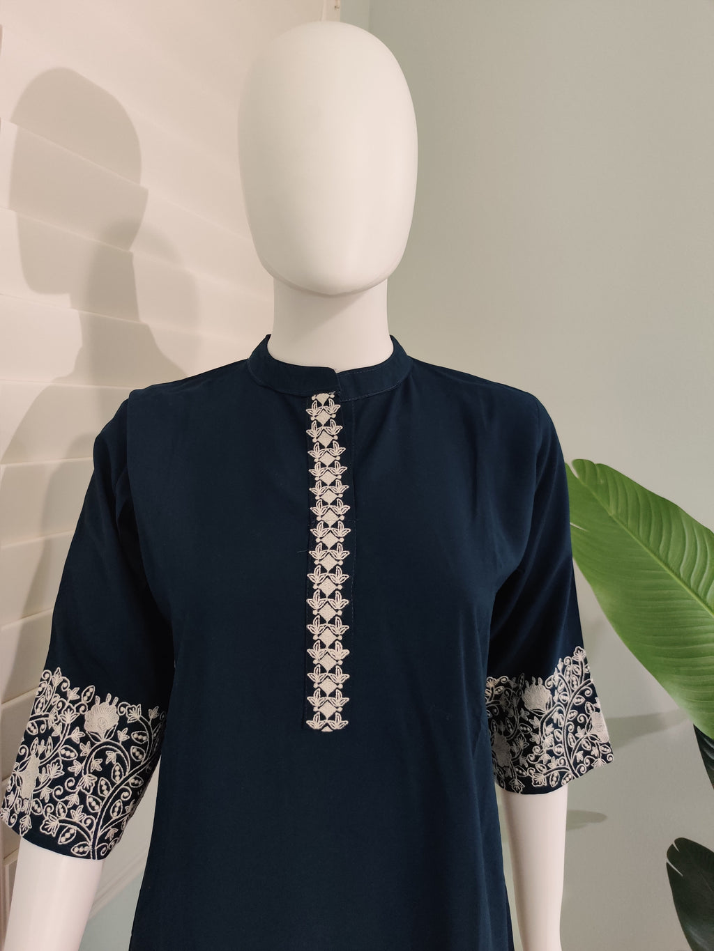 Midnight Indigo Embroidered Co-ord Set