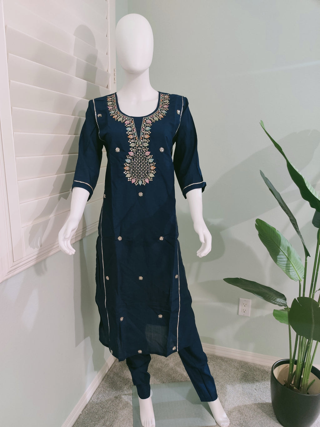 Roman Silk Festive Kurta Set with Banarasi Dupatta