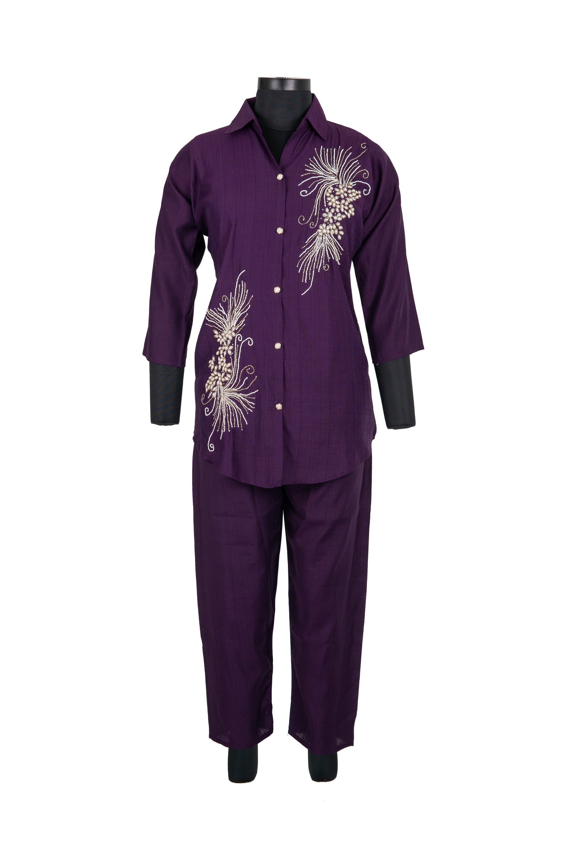 Deep Purple Vatican Fabric Cord-Set