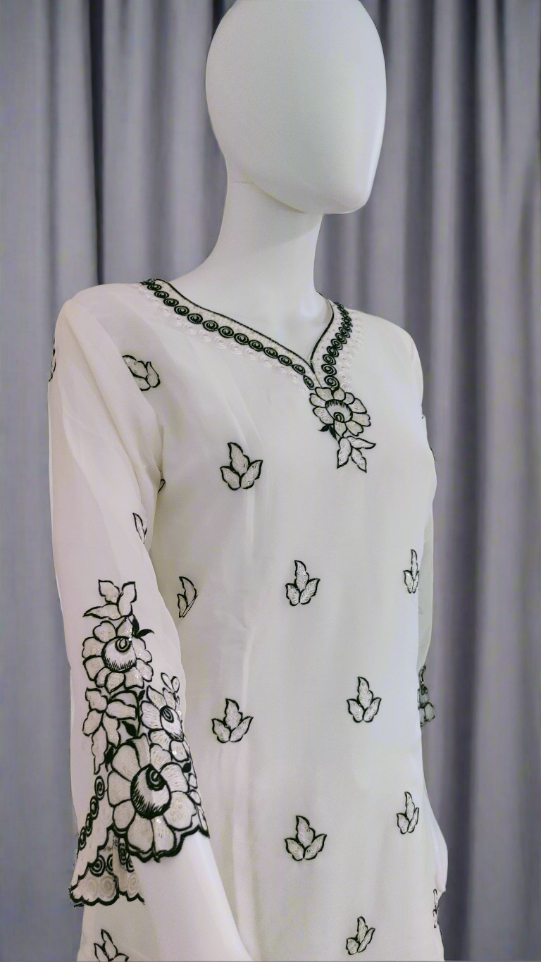 🌸 Premium Georgette Pakistani Palazzo Suit Set