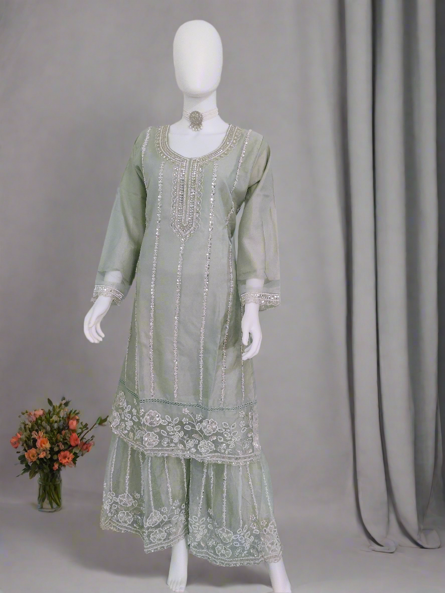 Gulbahar Sharara Suit Set