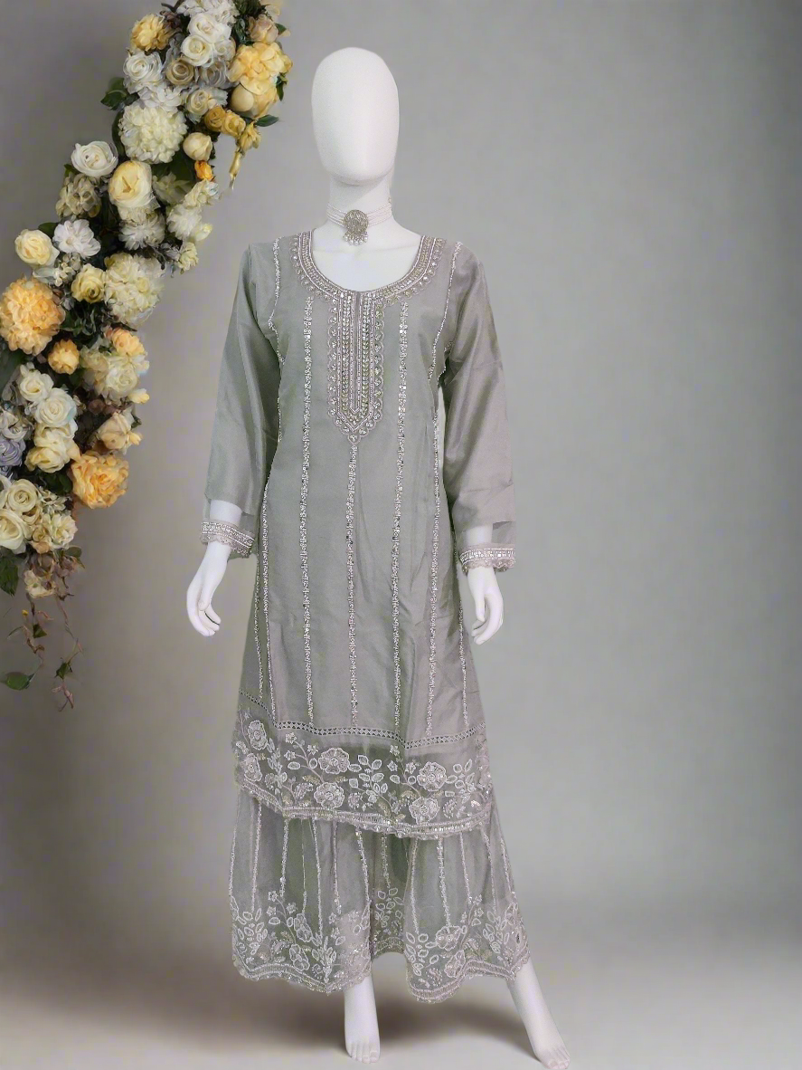 Gulbahar Sharara Suit Set