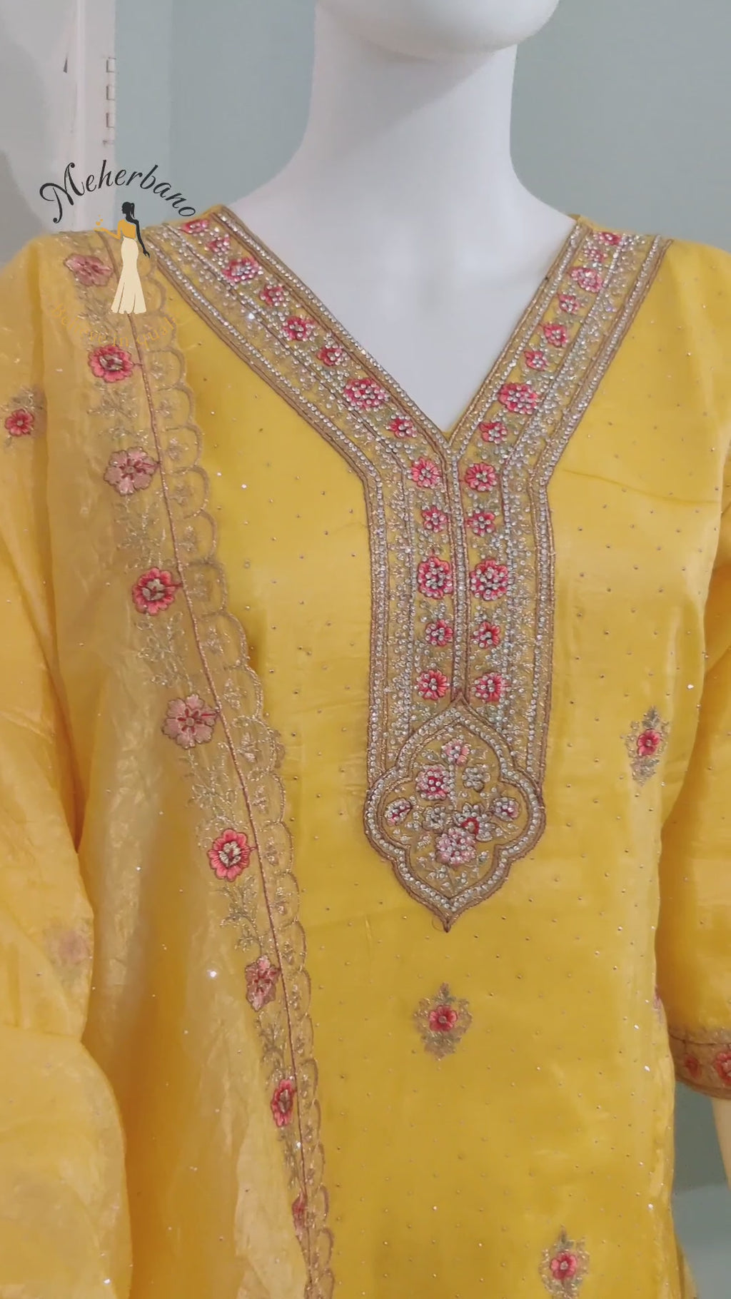 Festive wear Crushed Kurta Set