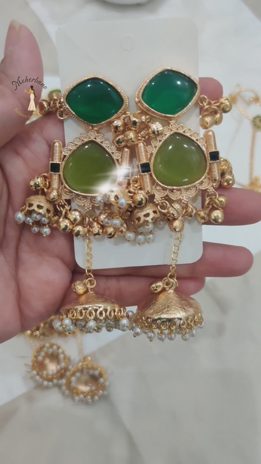 Kashmiri Cascade Earrings – Available in 2 Elegant Colors