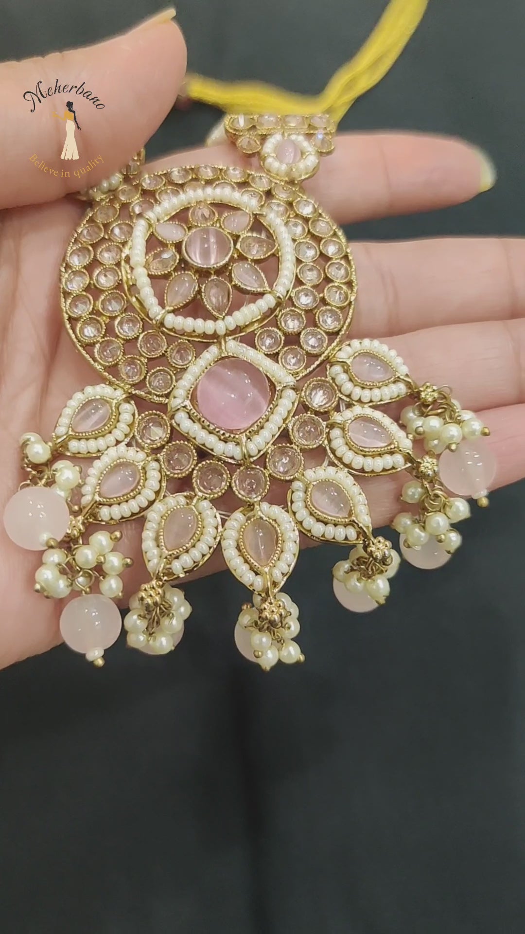 "Rangmahal Radiance” – Where Heritage Blooms in Gold and Pink