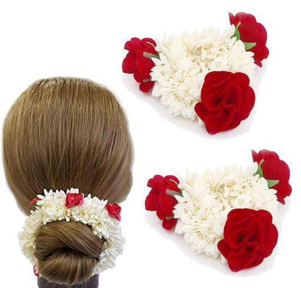 Gajra rubberband with mogra fragrance