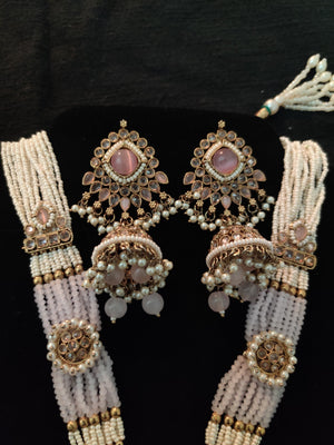 "Rangmahal Radiance” – Where Heritage Blooms in Gold and Pink