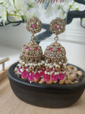 ✨ Radiant Floral Jhumka Earrings