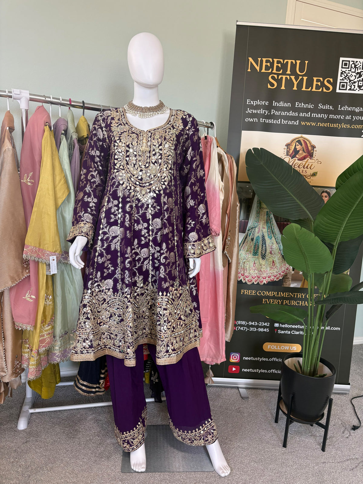 Wedding Wear Peplum style Farshi Salwar Suit