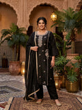 Elegant Fendy Silk Handwork Embroidered Kurta Set (Plus Size)