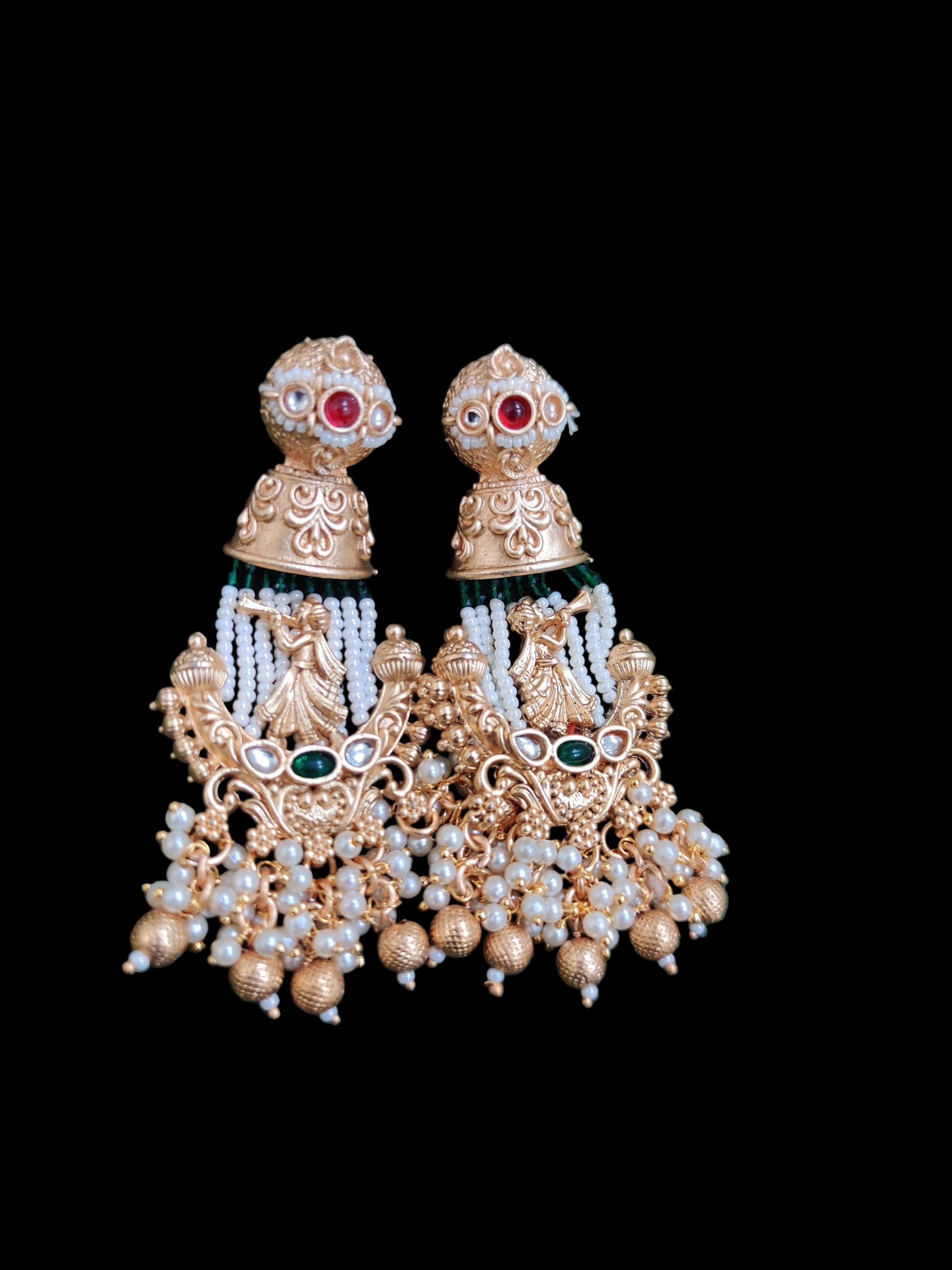 Regal Temple-Inspired Long Necklace