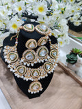 Regal Kundan and Emerald green Necklace Set
