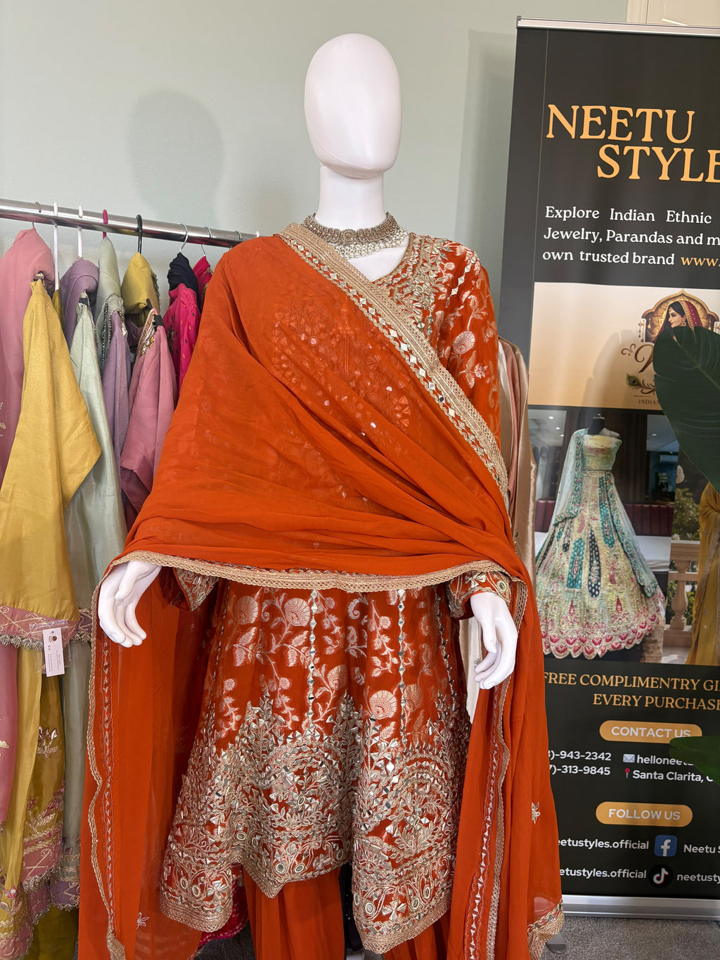 Wedding Wear Peplum style Farshi Salwar Suit