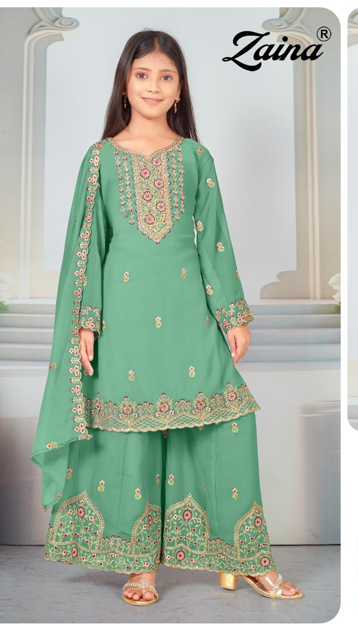 Girls Plazzo Suit