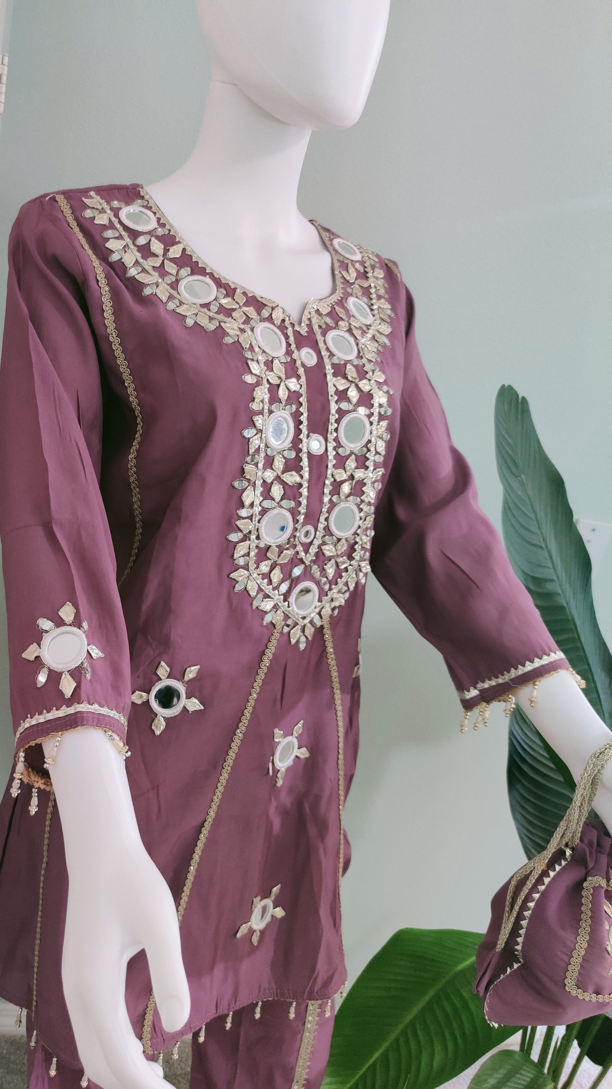 Radiance Kurta Set – Mustard & Lavender