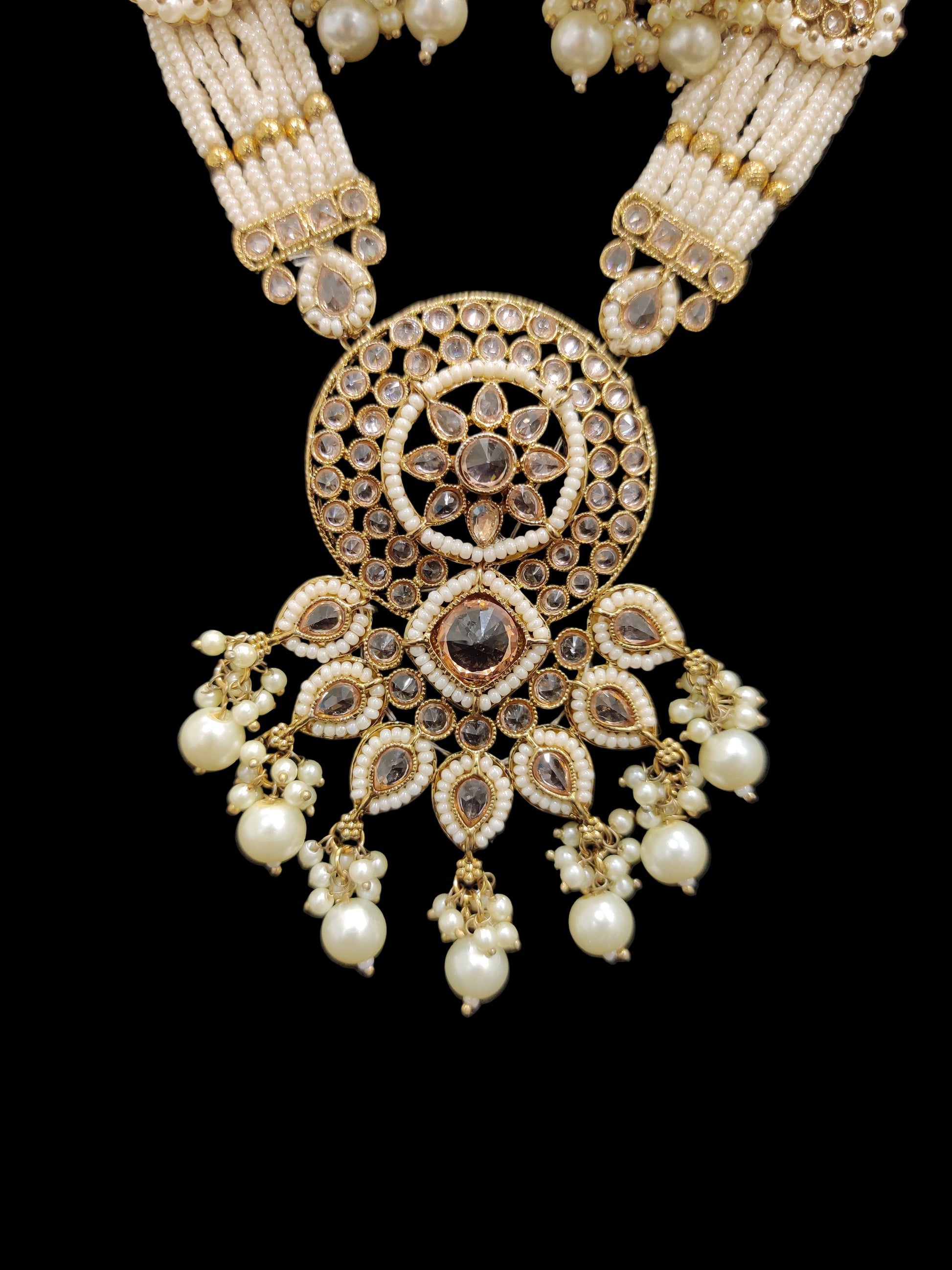 "Rangmahal Radiance” – Where Heritage Blooms in Gold and Pink