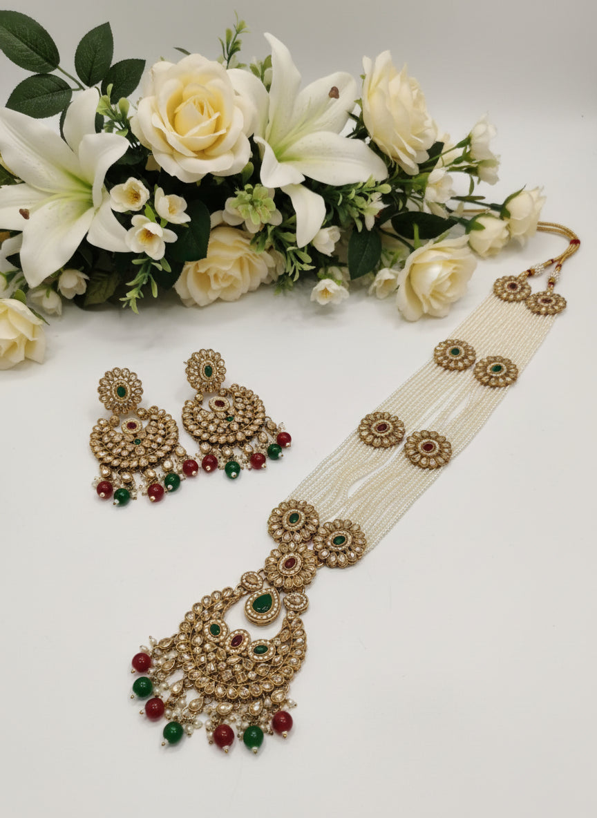 "Gulbahar Royale” – A Symphony of Florals and Festive Grace