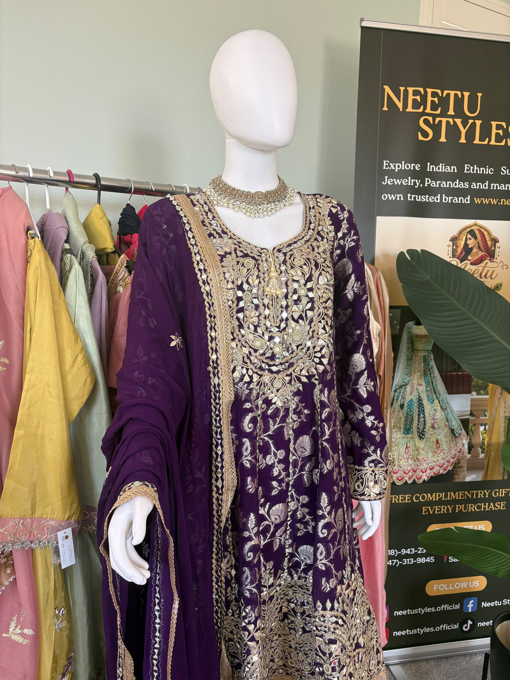 Wedding Wear Peplum style Farshi Salwar Suit