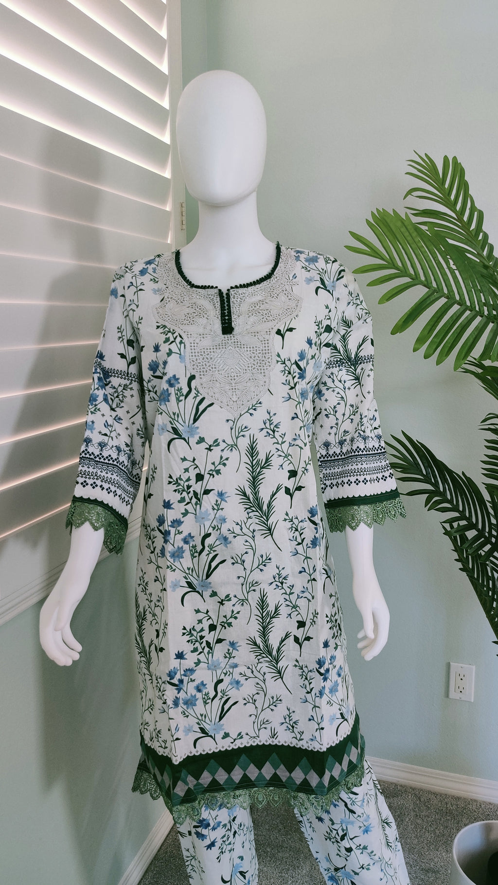 Whispers of Neem & Indigo – Cotton Suit Set