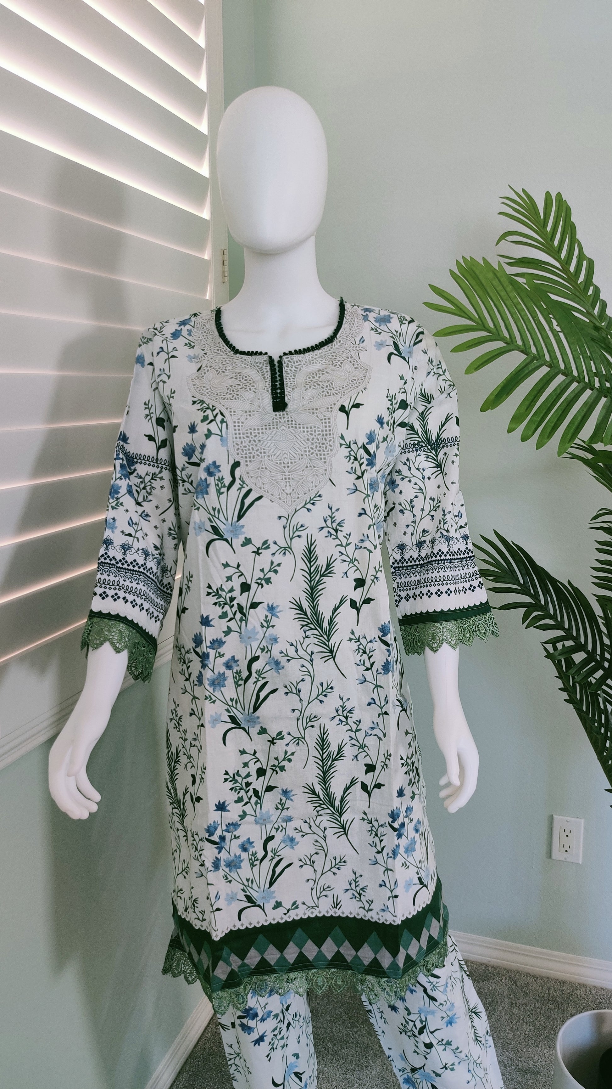 Whispers of Neem & Indigo – Cotton Suit Set