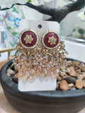 Dual‑Tone Royal Filigree Earrings