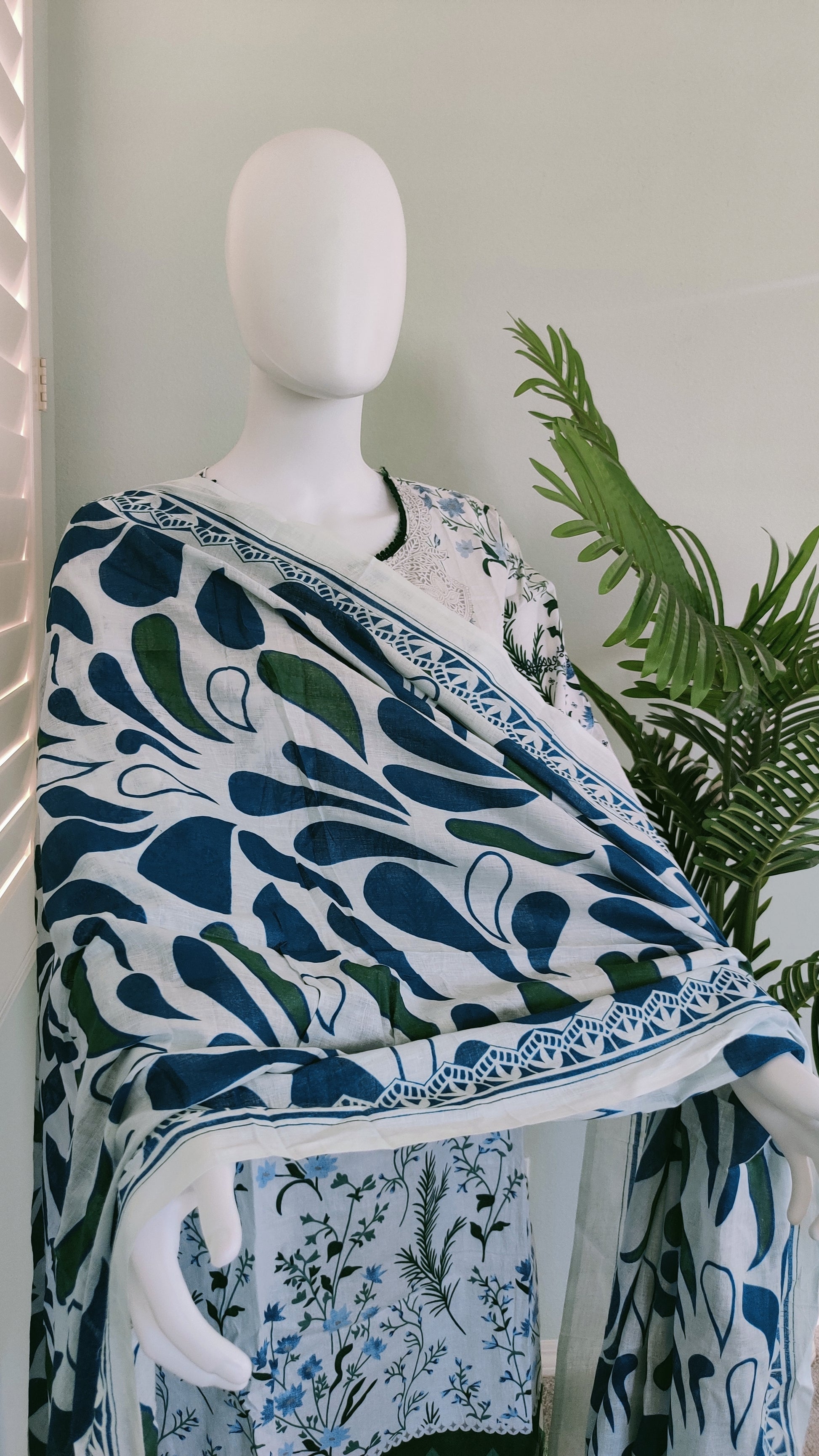 Whispers of Neem & Indigo – Cotton Suit Set