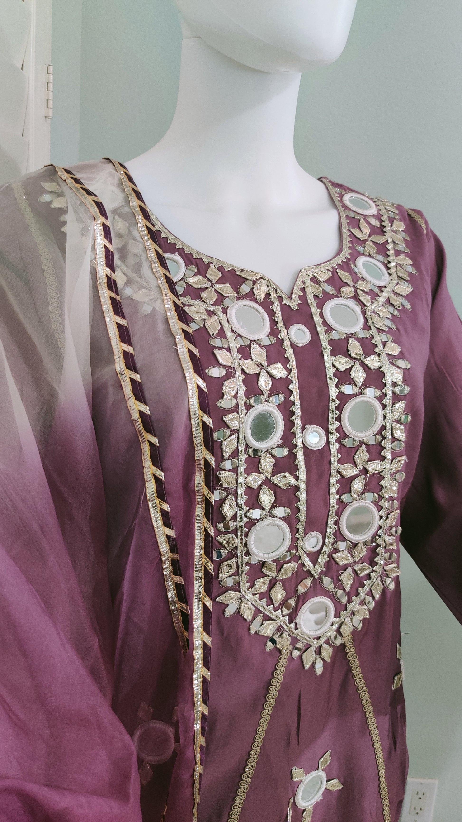 Radiance Kurta Set – Mustard & Lavender