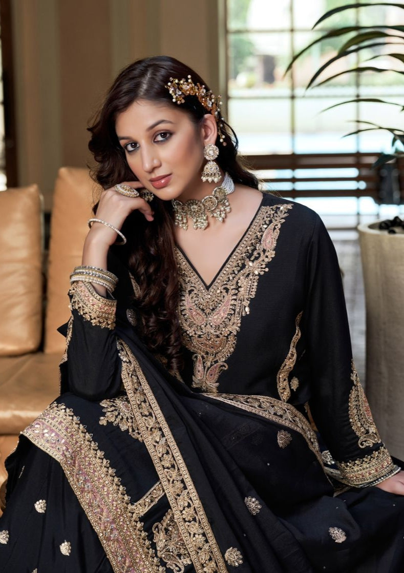 Plazzo Kurta Set – Mirror & Zarkan Elegance