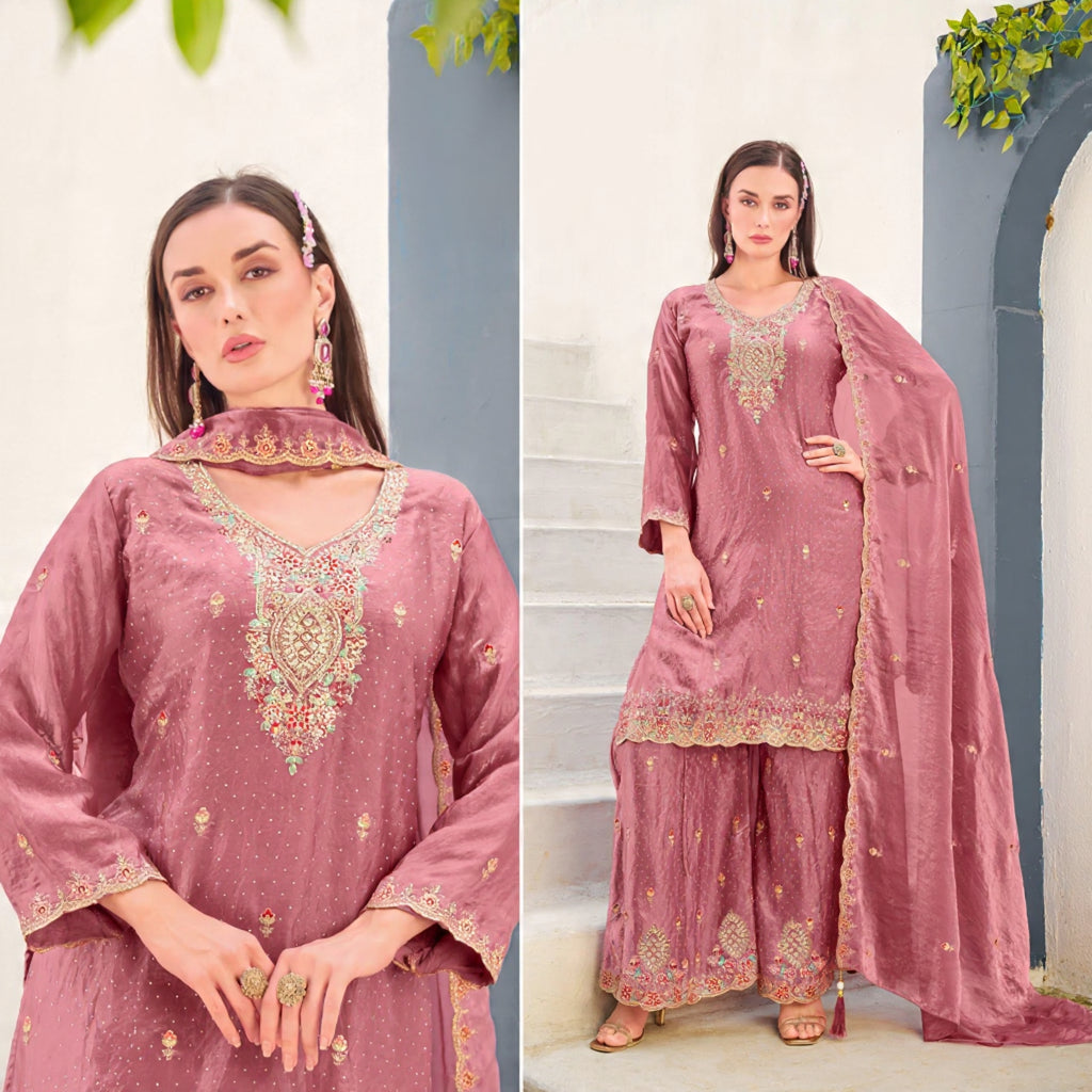 Pakistani Plazzo Kurta Set