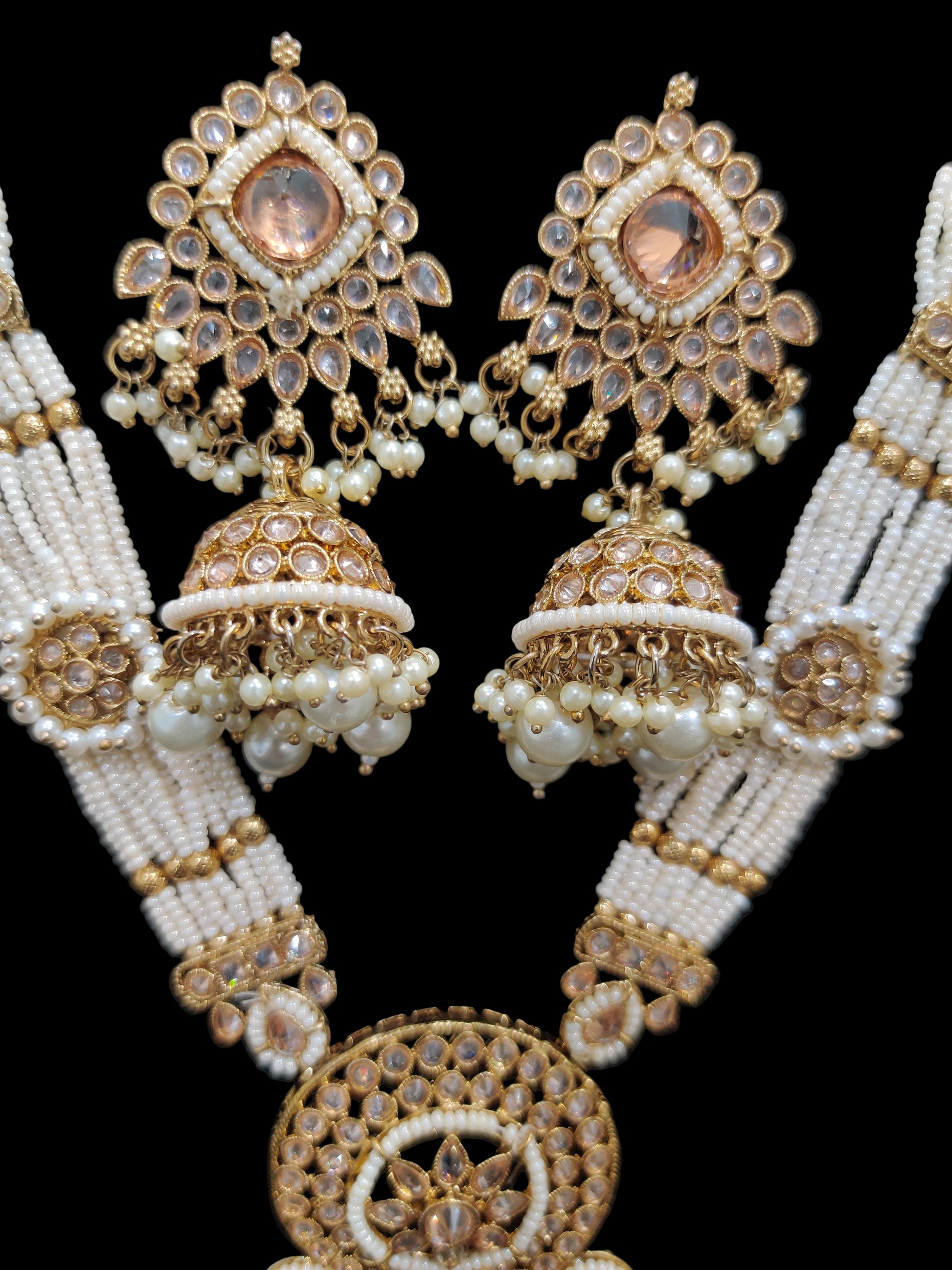"Rangmahal Radiance” – Where Heritage Blooms in Gold and Pink