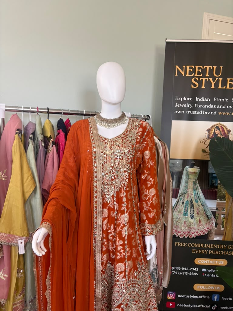 Wedding Wear Peplum style Farshi Salwar Suit