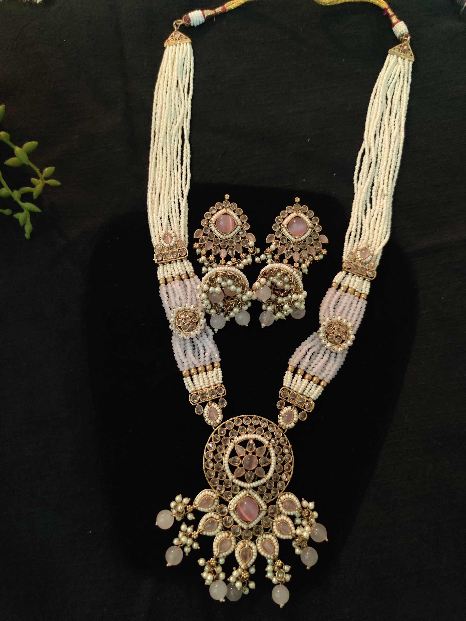 "Rangmahal Radiance” – Where Heritage Blooms in Gold and Pink