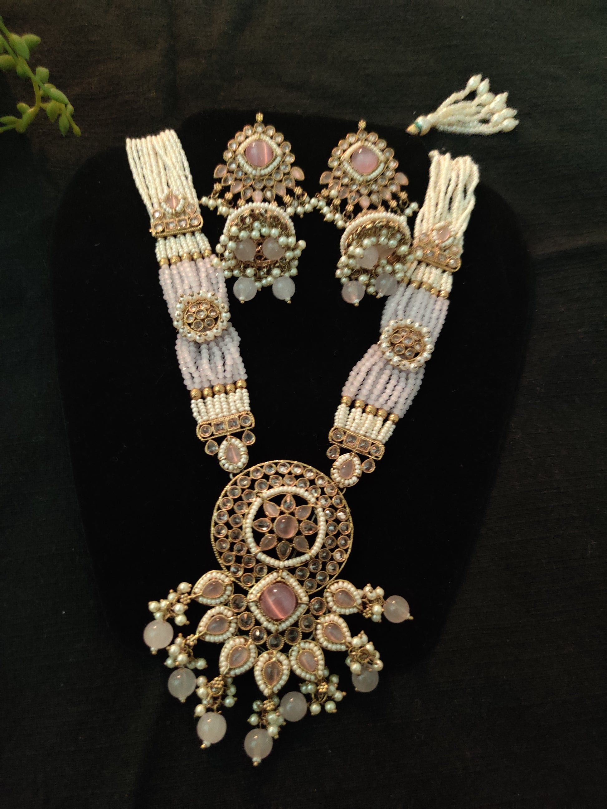 "Rangmahal Radiance” – Where Heritage Blooms in Gold and Pink