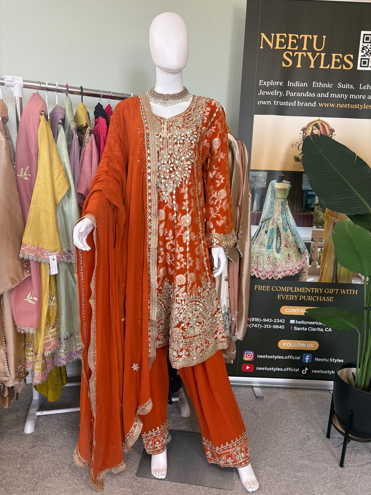 Wedding Wear Peplum style Farshi Salwar Suit