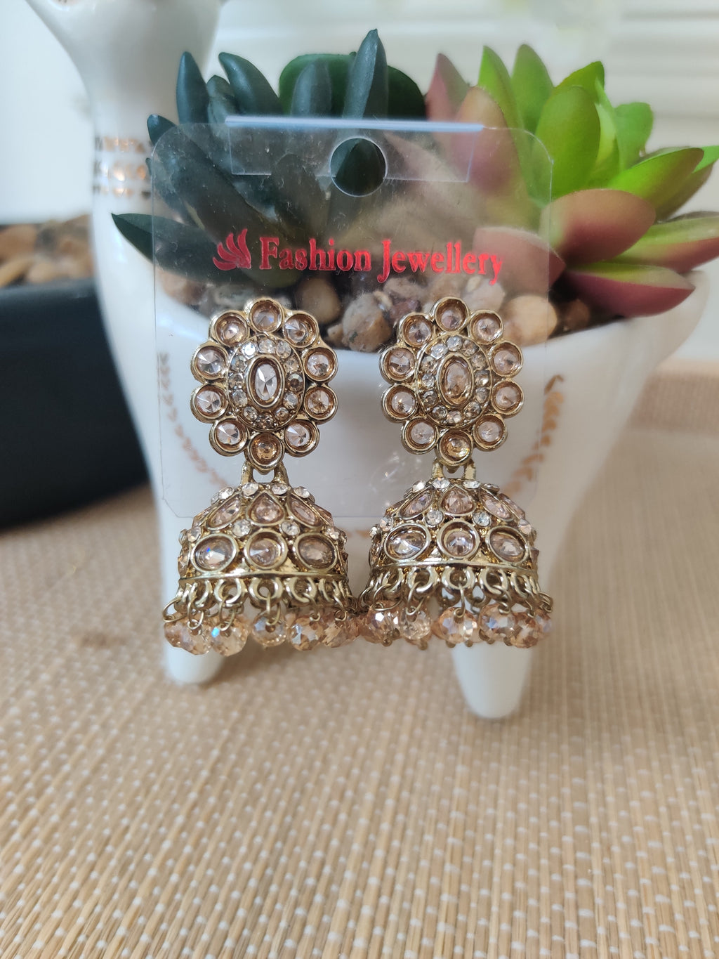Royal Kundan Dome Earrings
